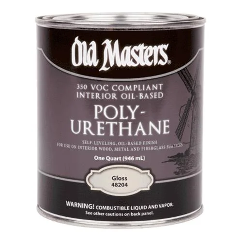 Old Masters 48201 Semi-Gloss Gal Oil Polyurethane 350 VOC for Wood Finishing
