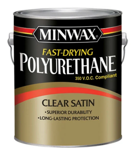 Minwax Fast-Drying 350 VOC Polyurethane Finish Clear Satin 1 Gallon