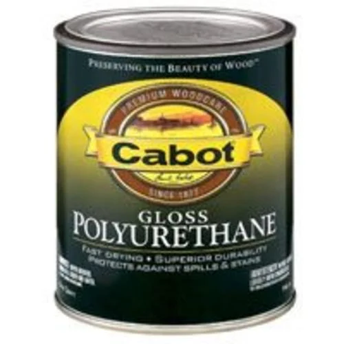 Cabot 144.0008010.003 Interior Oil-Based Polyurethane Gloss 1/2 Pint Wood Finish