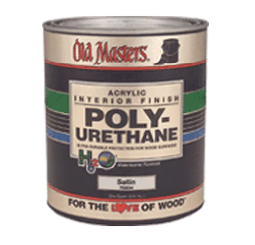 Old Masters 75404 Water Based Polyurethane Gloss Finish Quart