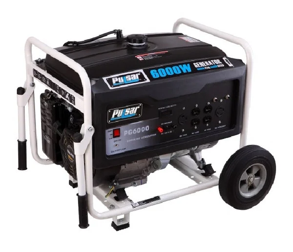 Pulsar PG5250 Dual Fuel Generator 4 Gallon Capacity 120 240 VAC for Home Use
