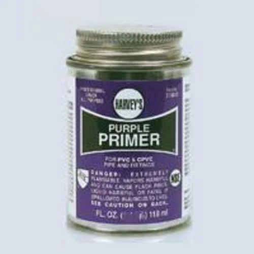 Harvey 019060-24 8Oz Purple Primer NSF Listed for PVC Pipes