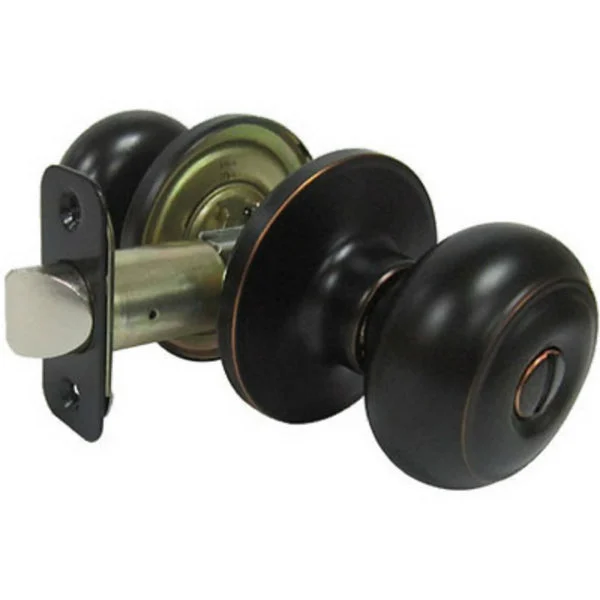 Taiwan Fu Hsing TGX710B Verona Fancy Mushroom Privacy Knob Sets in Aged Bronze