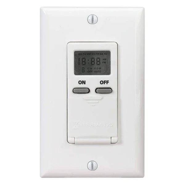 Intermatic EIJ500WC 7-Day Programmable Timer 125VAC 15A White