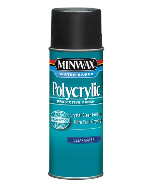Minwax 366660000 Water Base Polycrylic Protective Finish 11.5 Ounce Clear Satin