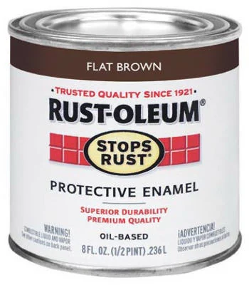 Rust-Oleum 239083 Stops Rust Oil-Based Protective Paint Brown 1 Quart