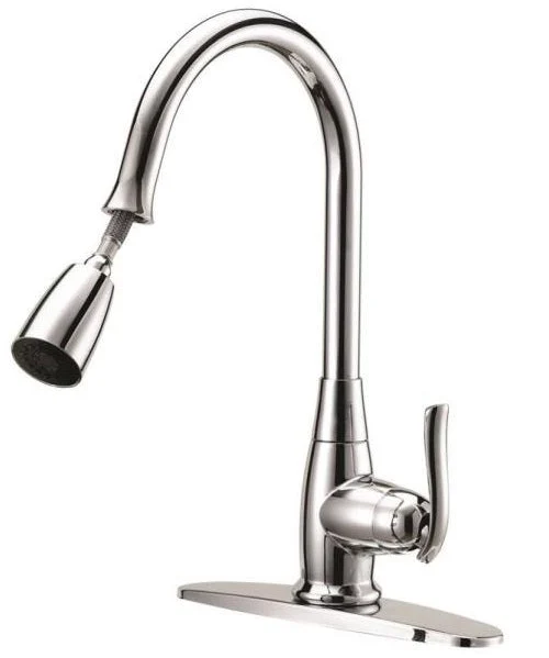 Boston Harbor FP4A0000CP Single Handle Pull-Down Kitchen Faucet in Chrome