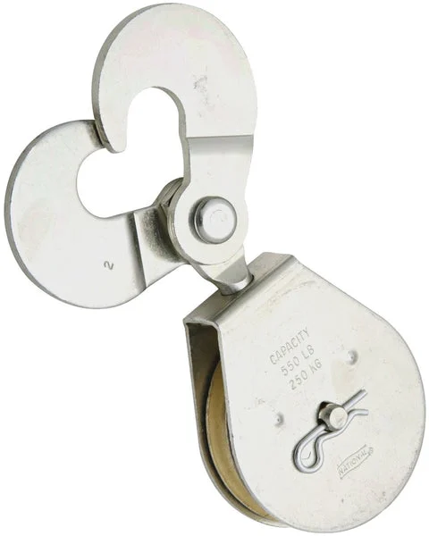 National Hardware N225-623 3217BC Scissor Hook Single Pulley Zinc Plated