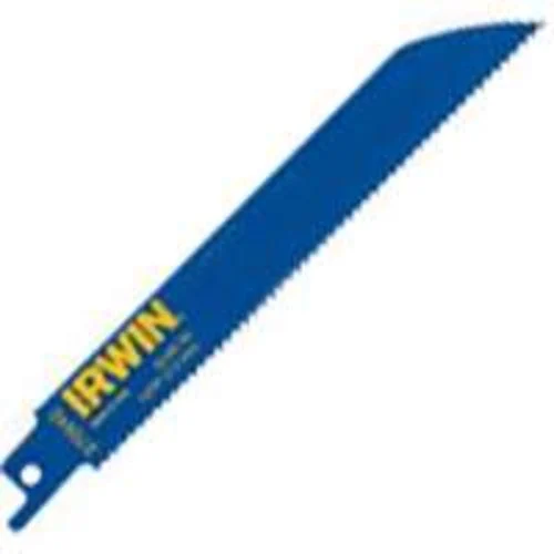 Irwin 372810B 8-Inch 10TPI Reciprocating Saw Blades 25-Pack for Wood and Metal Cutting