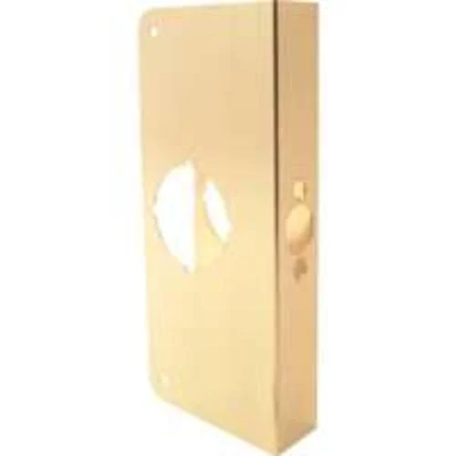 Prime Line U 9549 Brass Lock and Door Reinforcer for Security