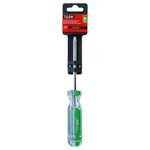 Task Tools T50442C 1 Robertson Elite Acetate Hard Grip Screwdriver 4 Inch