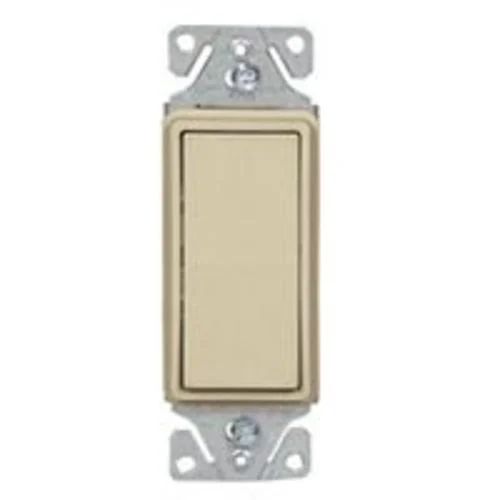 Cooper Wiring C7501V-SP Single Pole Ivory Ground Deco Rocker Switch 15 Amp