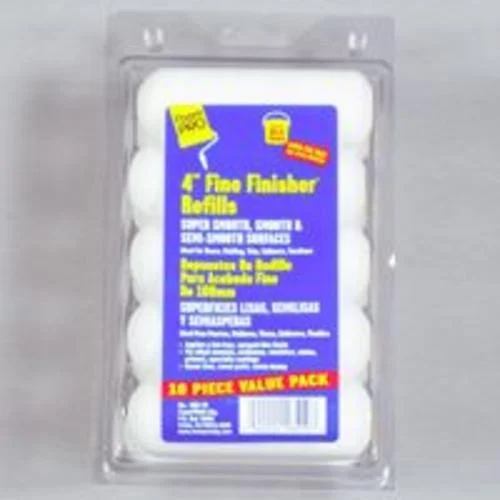 Foampro 165-10 Fine Finisher 4 Inch Foam Roller Refills Pack of 10