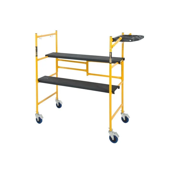 MetalTech I-IMCNT Mini Rolling Scaffold with Tool Shelf 500 lbs Capacity