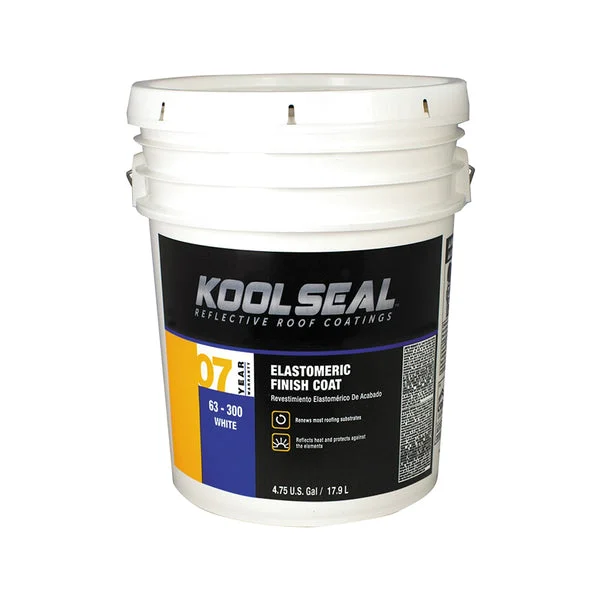 Kool Seal KS0063300-20 White Elastomeric Roof Coating 4.75 Gallon