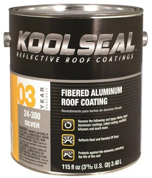 Kst Coatings KS0024300-16 Asphalt Based Aluminum Roof Coating 1 Gallon