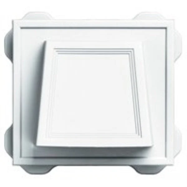 Builders Edge 140016774001 Hooded Vent 4 Inch White for Roof Ventilation