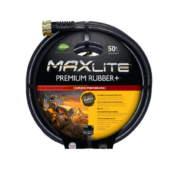 Swan CELSGC58050 Maxlite Premium 50 Foot Black Rubber Hose