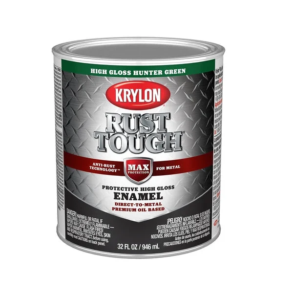 Krylon K09714008 Rust Tough Rust Preventative Brush On Enamel 1 Quart Quick Drying