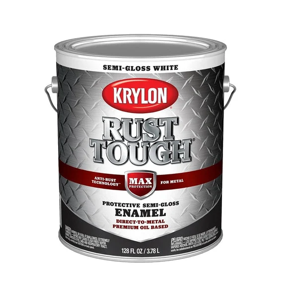 Krylon K09734008 Rust Tough Rust Preventative Brush On Enamel 1 Gallon Industrial Strength