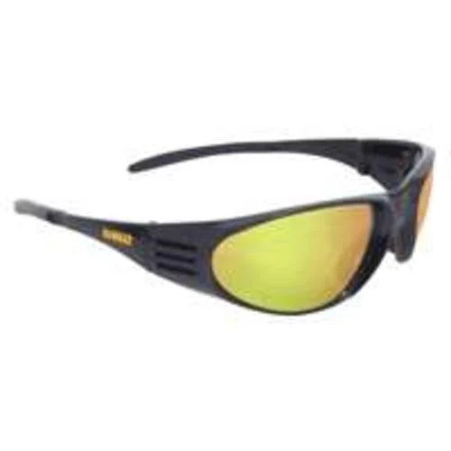 DeWalt DPG56B-YC Ventilator Safety Glasses Yellow Mirror Lens for Eye Protection