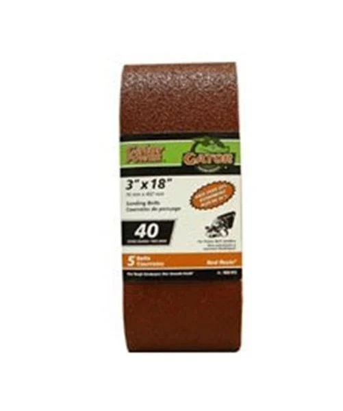 Gator 7035-012 Heavy Duty Resin Bond Power Sanding Belt 18 x 3 Inch 40 Grit Professional Sanding Tool