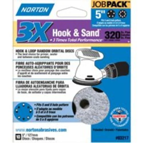 Norton 07660703217 P320 Grit Sanding Disc Job Pack for Professional Use