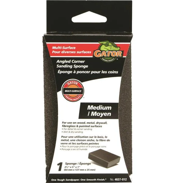 Gator 4637-012 Multi-Surface Jumbo Sanding Pad Medium 3x5x1 Inch