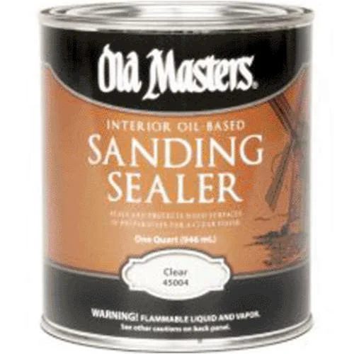 Old Masters 45004 Qt Sanding Sealer Clear for Wood Finishing