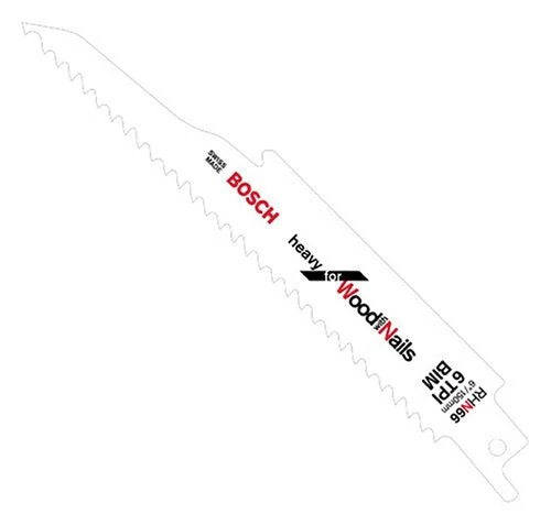 Bosch RHN66 Reciprocating Saw Blade Wood With Nail 6 TPI