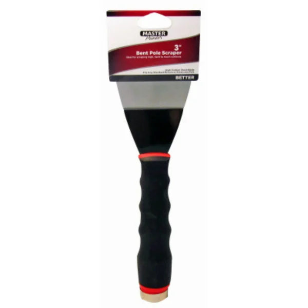 Master Painter 3" Bent Pole Scraper with High Carbon Steel Blade