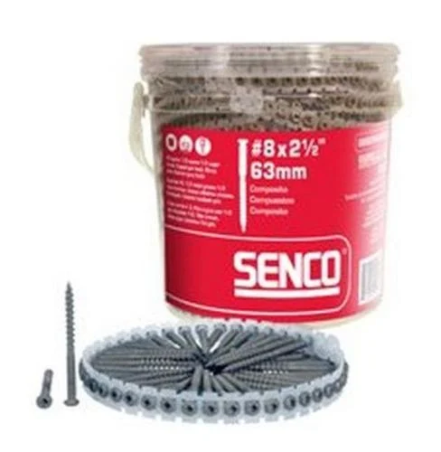 Senco 08S300W003 #8 x 3 Inch Cupped Square Head Screw for Wood and Metal