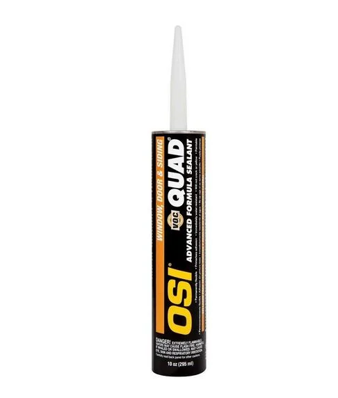 Henkel 1637217 VOC Quad Beige Caulk 10 Oz Waterproof Sealant for Home Repair