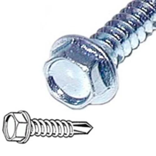 Midwest 10275 Hex Washer Head Self-Drilling Screw 8X1/2 Inch
