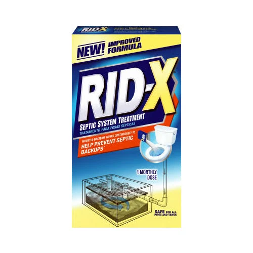 Rid-X 1920094143 Septic Tank System Treatment Powder 9.8 Ounce