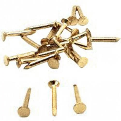 Knape & Vogt 255-81N BR Shelf Standard Nails Brass Hardware for Shelving