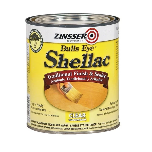 Zinsser 00316 Bulls Eye Shellac 0.5 Pint for Wood Finishing