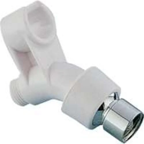 Boston Harbor B1105WH ABS White Shower Bracket for Bathroom Installation