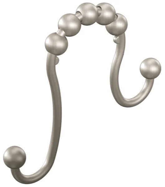 Moen SR2201BN Shower Curtain Rings Brushed Nickel 12 Pack