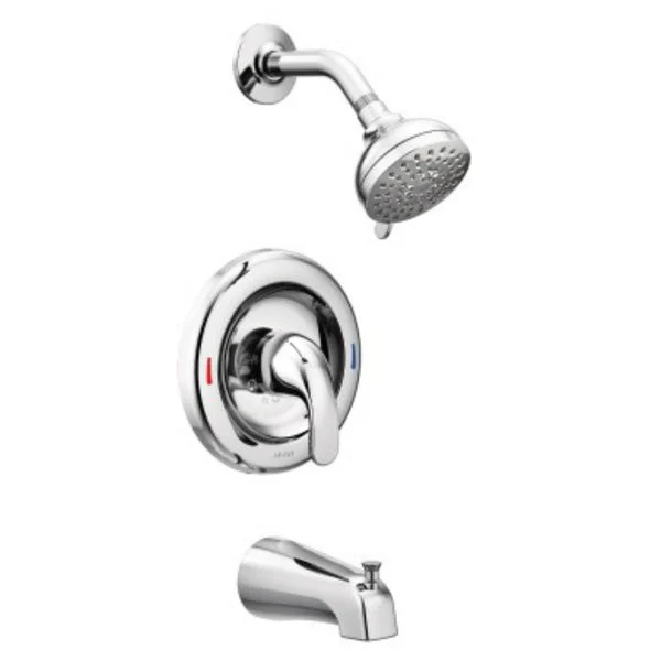 Moen 82603 Adler Single Handle Posi-Temp Tub & Shower Chrome 1.8 GPM
