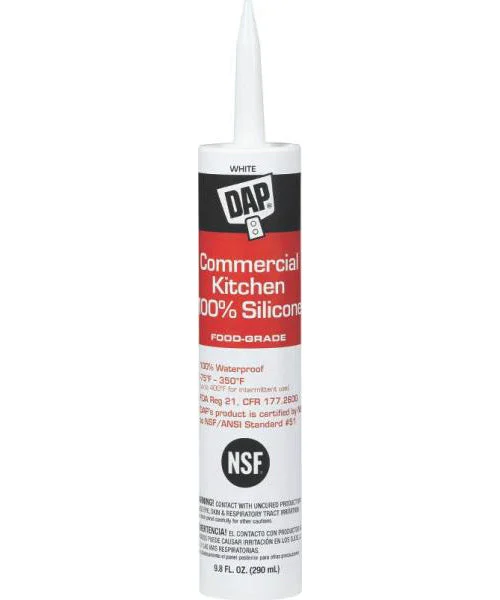 Dap 08656 Commercial Kitchen 100% Silicone Sealant White 9.8 Oz