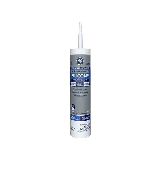GE 2749483 Silicone 1 All Purpose Sealant White 10.1 Ounce