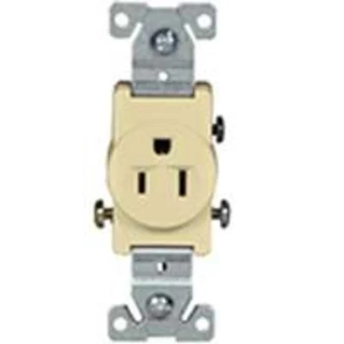 Cooper TR817V-BOX Commercial Grade Single Receptacles 15A Ivory