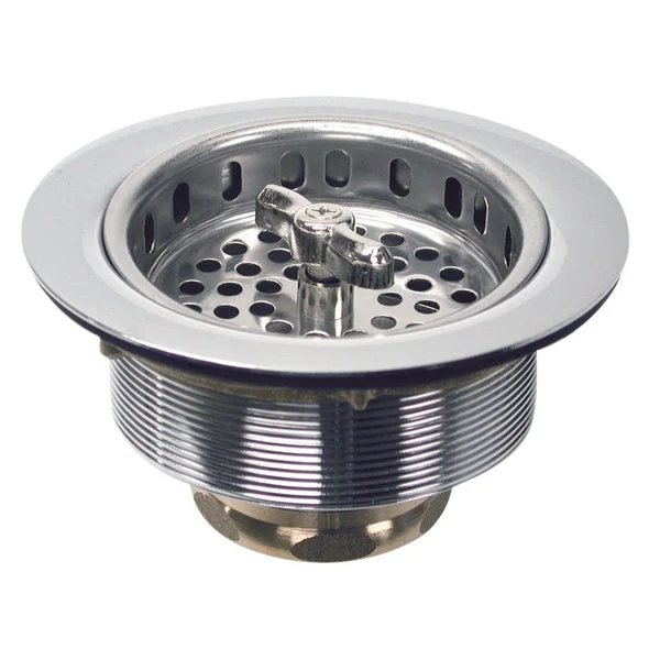 Danco 81077 Twist Tight Sink Strainer Assembly Stainless Steel 3-1/2 Inch