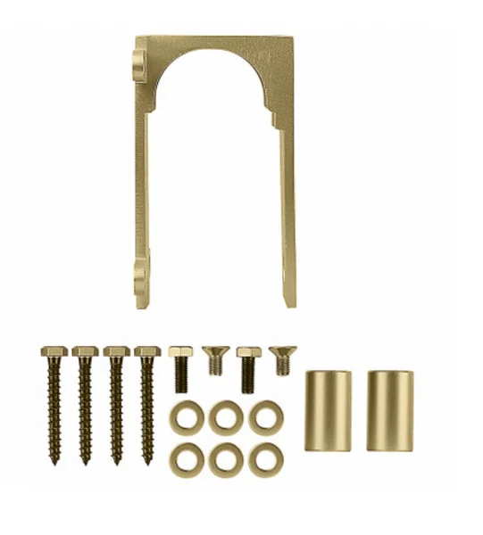 National Hardware N700-116 Sliding Door Bypass Bracket Brushed Gold