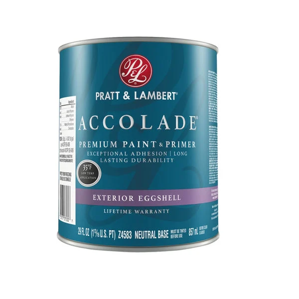 Pratt & Lambert 0000Z4583-44 Accolade Exterior Premium Paint & Primer 1 Quart
