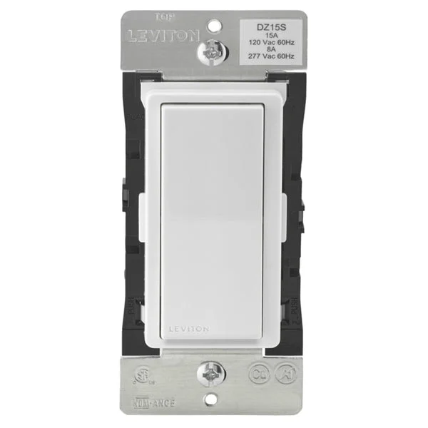 Leviton R51-DZ15S-2RW Smart Single Switch White Almond 15 A Smart Home Light Switch