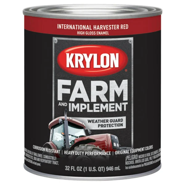 Krylon K02024000 Farm & Implement Paint International Harvester Red 1 Quart