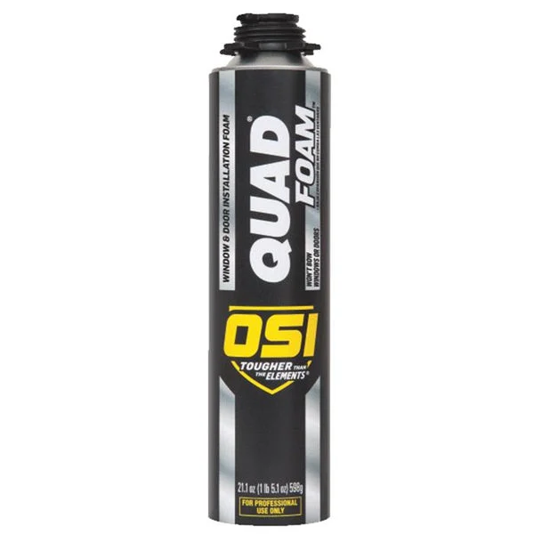 OSI 1866185 Quad Foam Window & Door Foam Sealant Tan 21.1 Oz Expanding Insulation