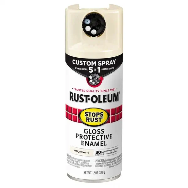 12OZ Antique White Spray Paint Quick Drying Smooth Finish